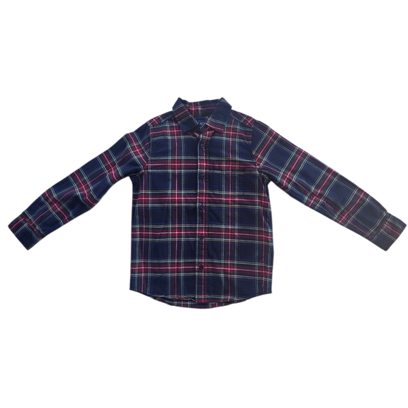 Place Other - Place Kids Plaid Shirt - Navy and Pink